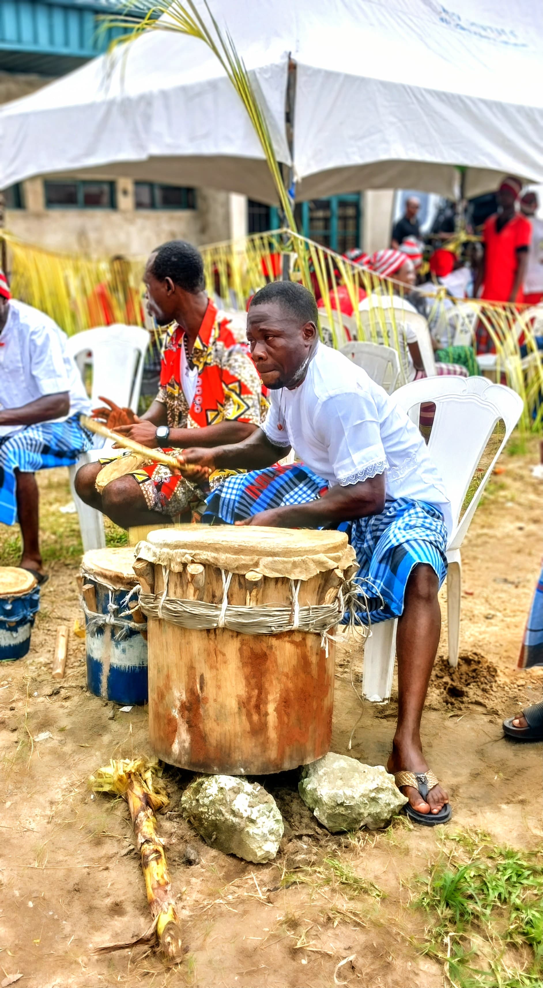 Drums before the procession